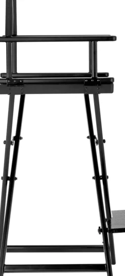 Gabbiano Black Aluminum Make Up Chair