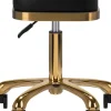 Gabbiano Cosmetic Stool Black Gold