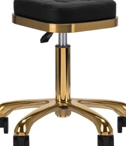 Gabbiano Cosmetic Stool Black Gold