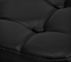 Gabbiano Cosmetic Stool Black Gold