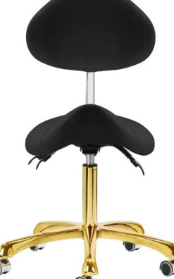 Gabbiano Cosmetic Stool Giovanni Black Gold