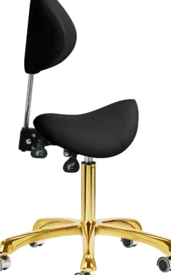 Gabbiano Cosmetic Stool Giovanni Black Gold