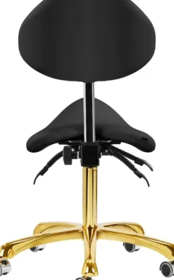 Gabbiano Cosmetic Stool Giovanni Black Gold