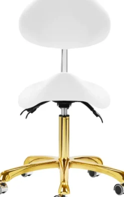 Gabbiano Cosmetic Stool Giovanni White Gold