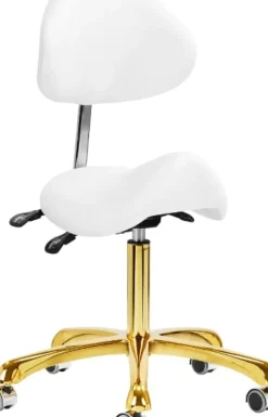 Gabbiano Cosmetic Stool Giovanni White Gold