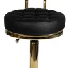 Gabbiano Cosmetic Stool Gold Black