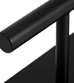 Gabbiano Footrest Black Straight