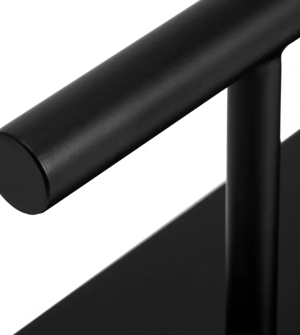 Gabbiano Footrest Black Straight