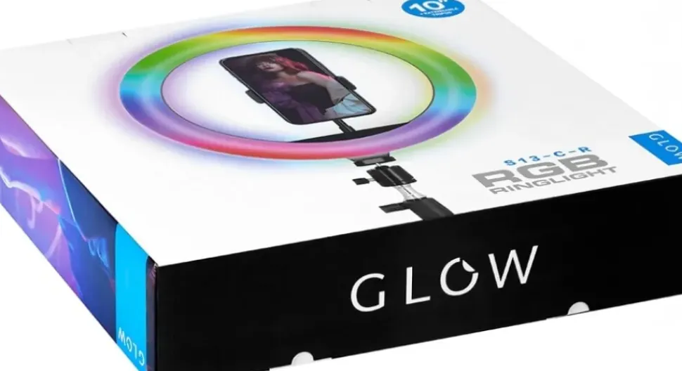 Gabbiano GLOW Ring Light Ø26 Cm RGB Bsc With Tripod 10W