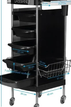 Gabbiano Hairdresser Helper Black fx11e