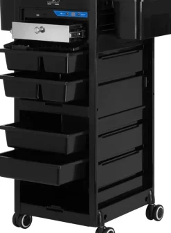 Gabbiano Hairdresser Helper With UV Sterilizer Black