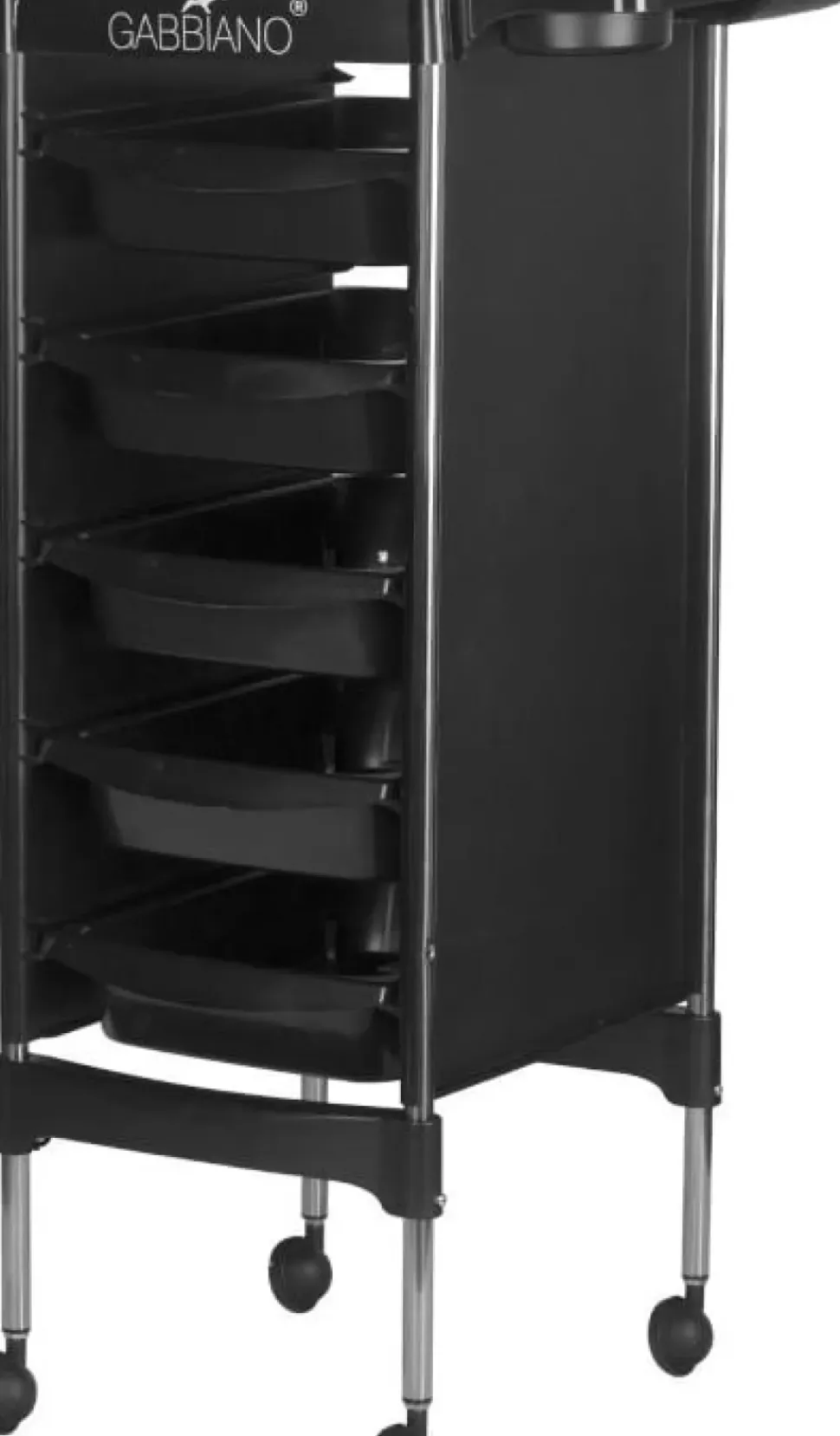 Gabbiano Hairdresser Trolley Black FX