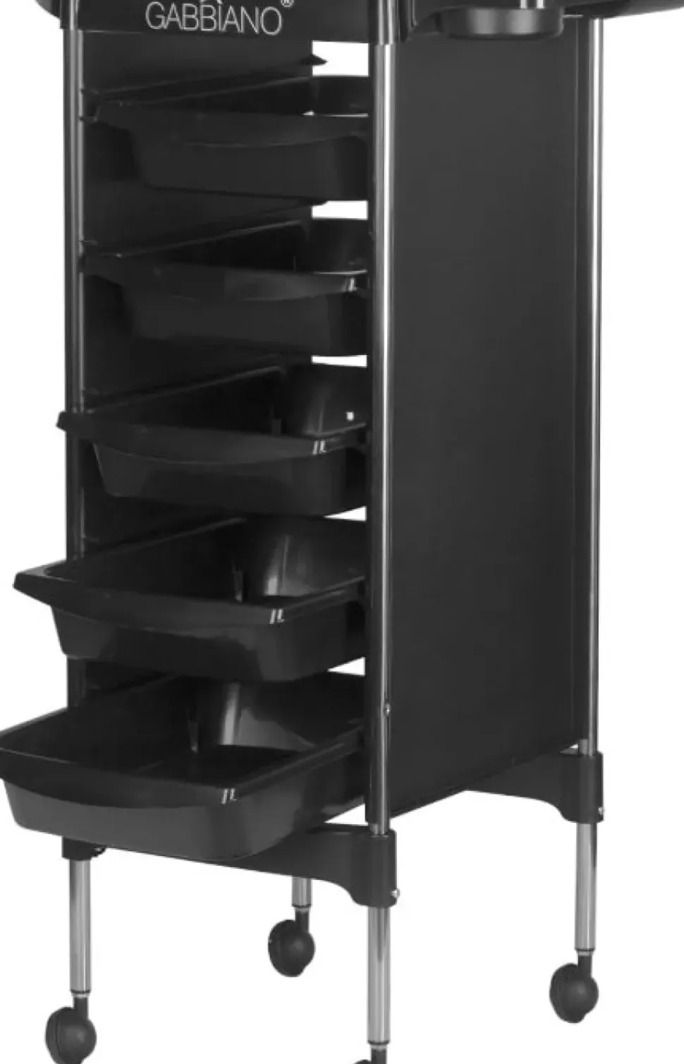 Gabbiano Hairdresser Trolley Black FX