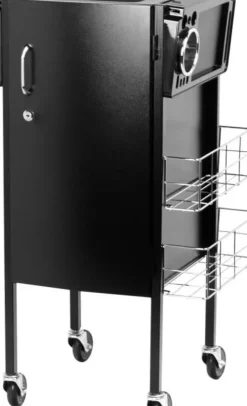 Gabbiano Hairdresser Trolley Deluxe 500 Black