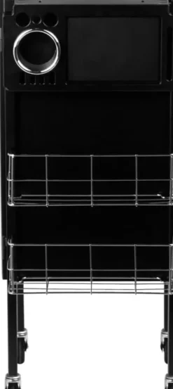 Gabbiano Hairdresser Trolley Deluxe 500 Black