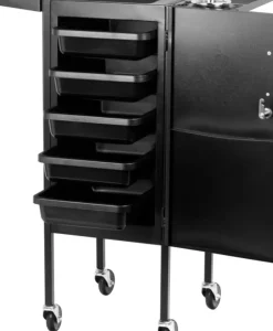 Gabbiano Hairdresser Trolley Deluxe 500 Black