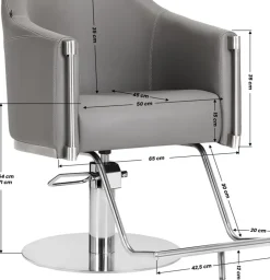 Gabbiano Hairdressing Chair Burgos Grey