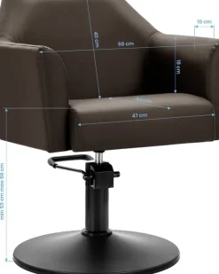 Gabbiano Hairdressing Chair Davos Brown