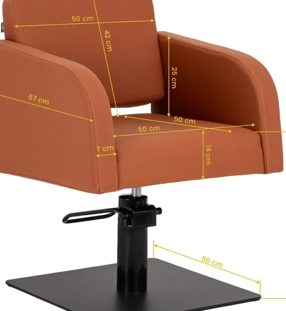 Gabbiano Hairdressing Chair Elda Brown