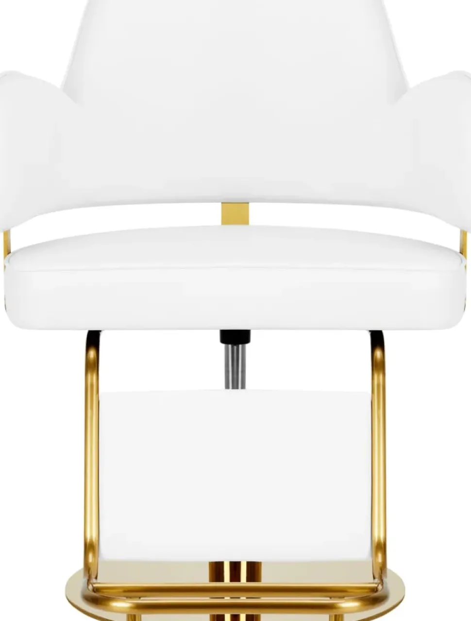 Gabbiano Hairdressing Chair Gabbiano Linz NQ Gold White