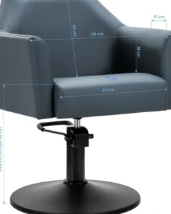 Gabbiano Hairdressing Chair 008-75 Graphite