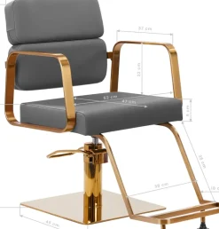 Gabbiano Hairdressing Chair Gray