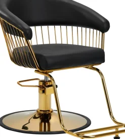 Gabbiano Hairdressing Chair Lile Gold Black