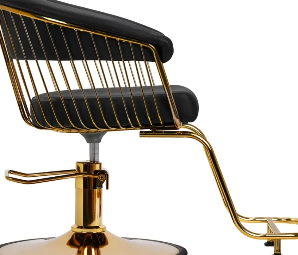 Gabbiano Hairdressing Chair Lile Gold Black