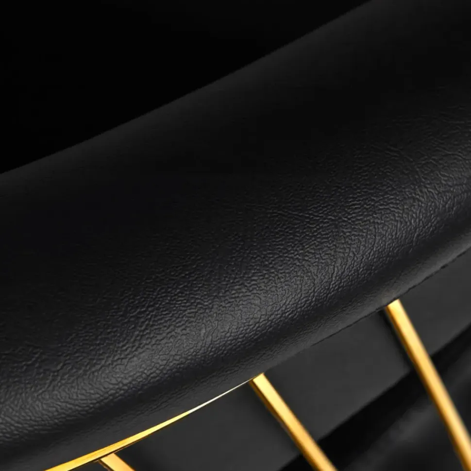 Gabbiano Hairdressing Chair Lile Gold Black