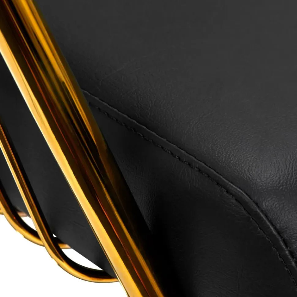 Gabbiano Hairdressing Chair Lile Gold Black