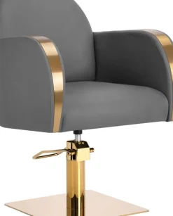 Gabbiano Hairdressing Chair Malaga Gold Grey