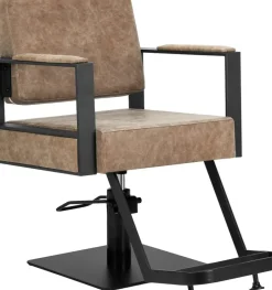 Gabbiano Hairdressing Chair Modena Old Brown