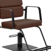 Gabbiano Hairdressing Chair Porto Black Chocolate