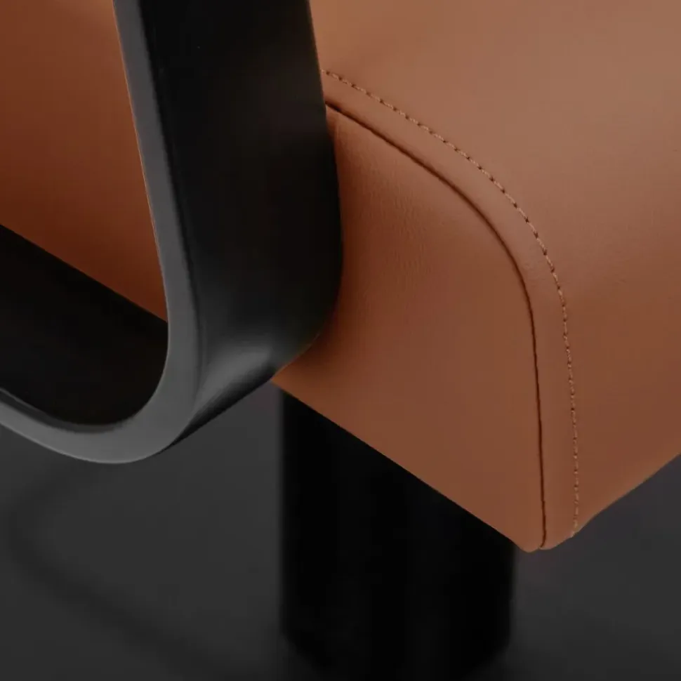Gabbiano Hairdressing Chair Porto Black Orange