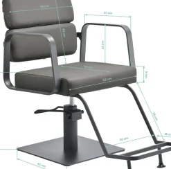 Gabbiano Hairdressing Chair Porto Grey