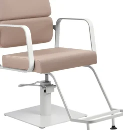 Gabbiano Hairdressing Chair Porto White Beige