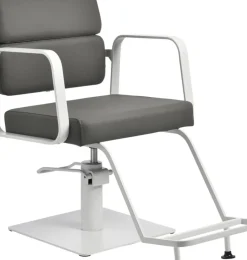 Gabbiano Hairdressing Chair Porto White Gray