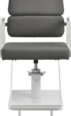 Gabbiano Hairdressing Chair Porto White Gray