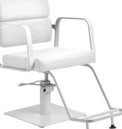 Gabbiano Hairdressing Chair Porto White On White