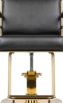 Gabbiano Hairdressing Chair Prato Gold Black