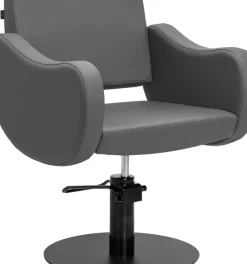 Gabbiano Hairdressing Chair Sewilla Gray Black Base