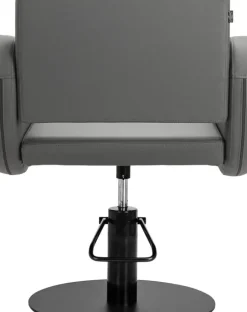 Gabbiano Hairdressing Chair Sewilla Gray Black Base