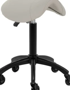 Gabbiano Hairdressing Stool D032 Grey Beige
