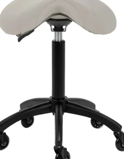Gabbiano Hairdressing Stool D032 Grey Beige