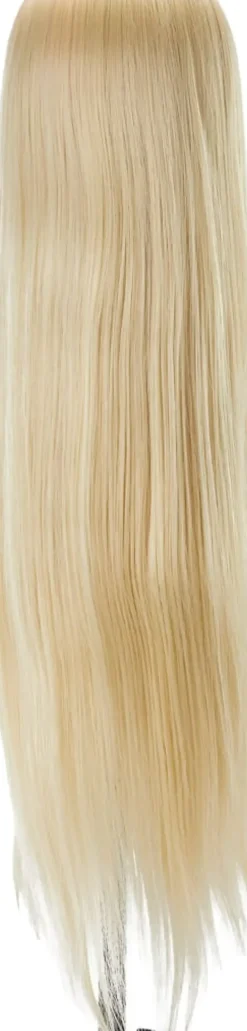 Gabbiano Hairdressing Training Head Synthetic Blond Length 55 cm