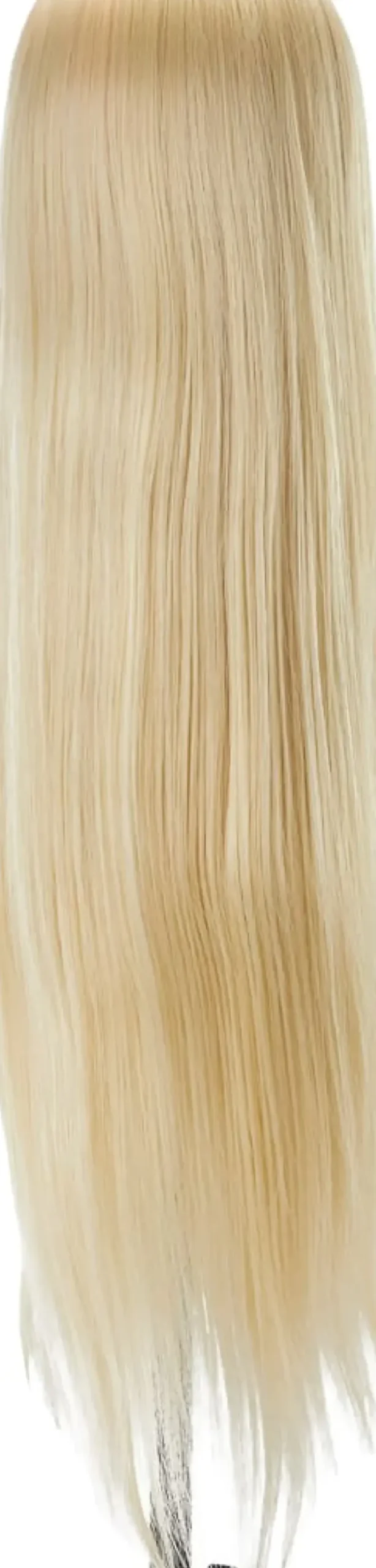 Gabbiano Hairdressing Training Head Synthetic Blond Length 55 cm