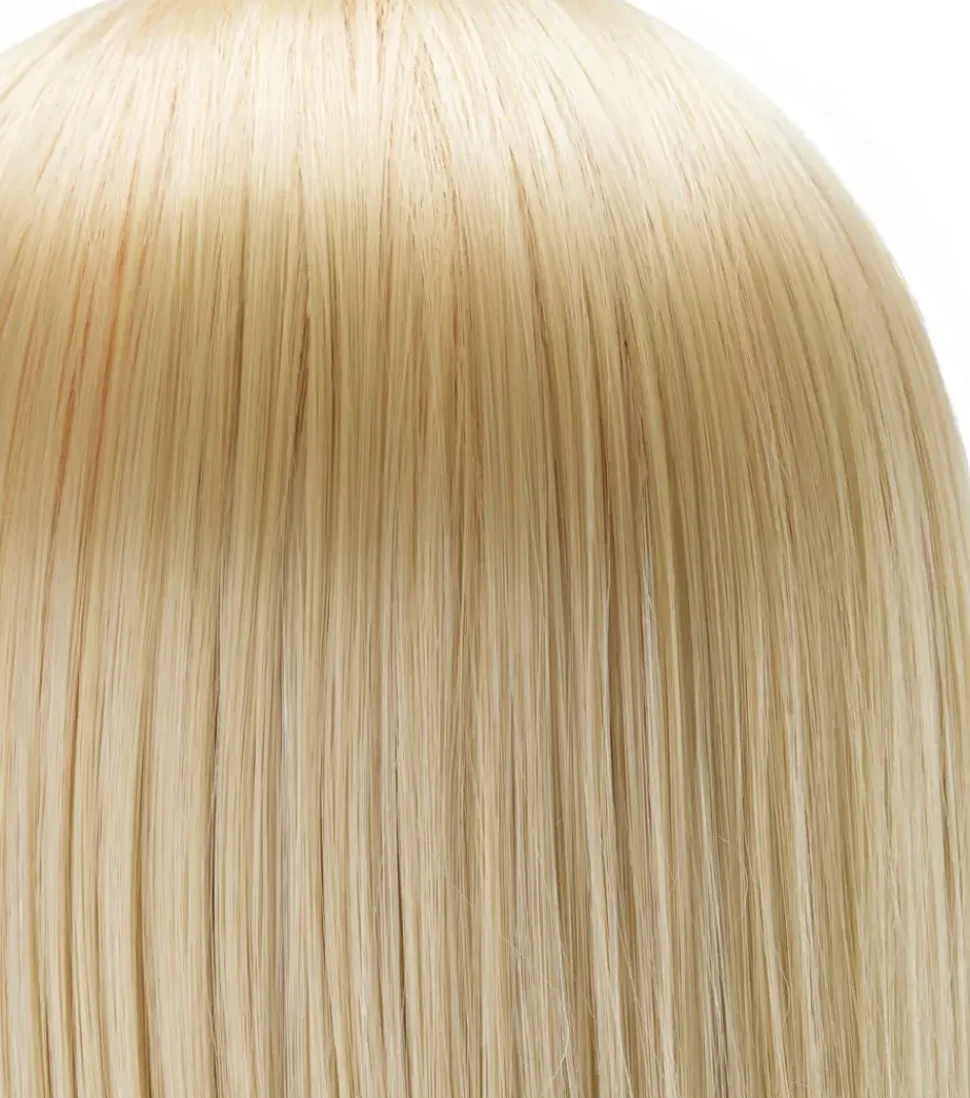 Gabbiano Hairdressing Training Head Synthetic Blond Length 55 cm