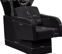 Gabbiano Hairdressing Wash Unit Elda - Black
