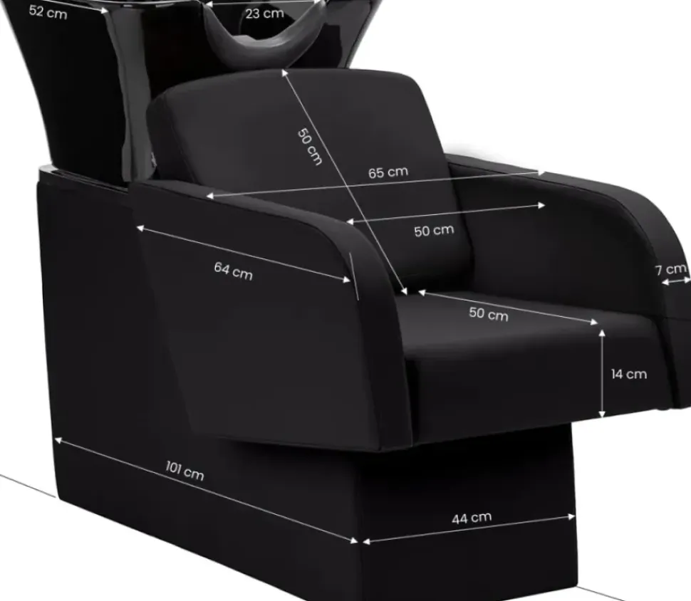 Gabbiano Hairdressing Wash Unit Elda - Black