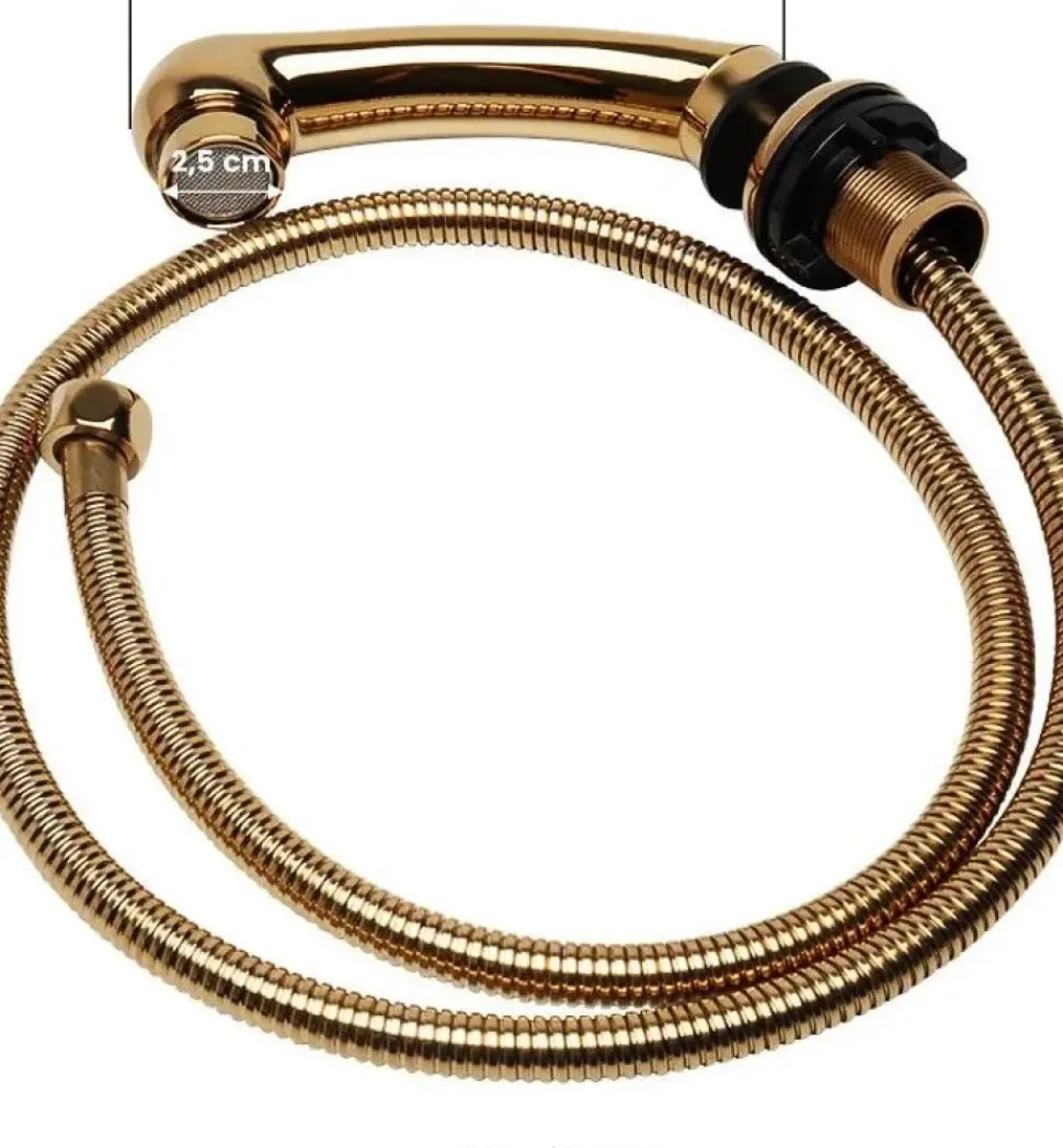 Gabbiano Hairdressing Wash Unit Handset Gold Small